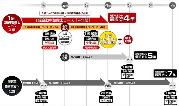 国家資格取得までの期間