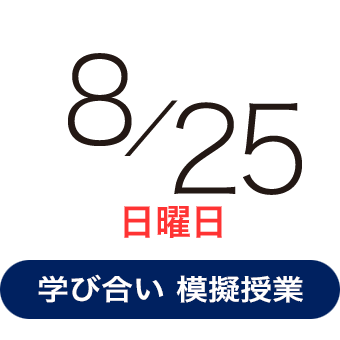 2024年8月25日（日曜日）学び合い型模擬授業