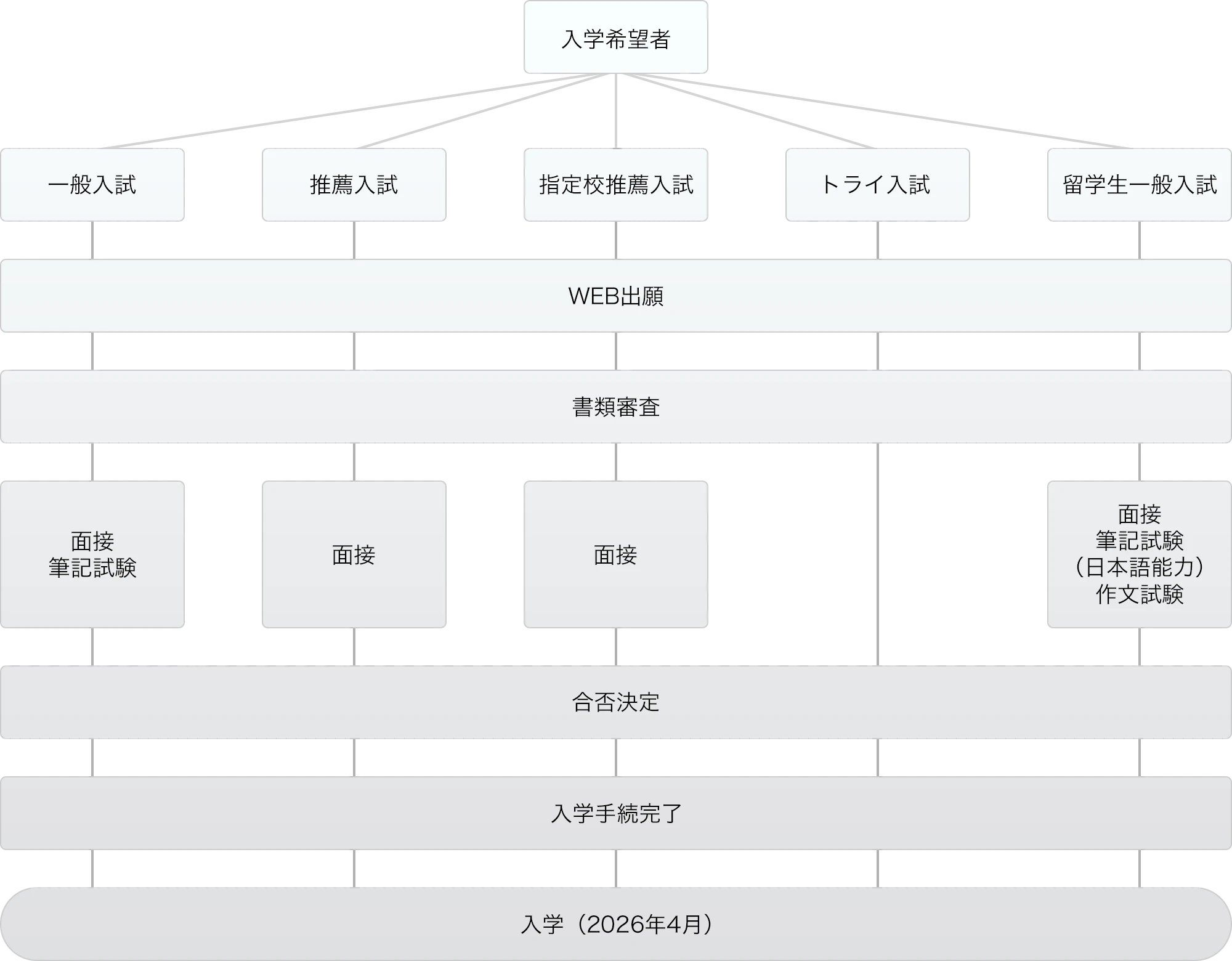 願書提出から入学までの流れ